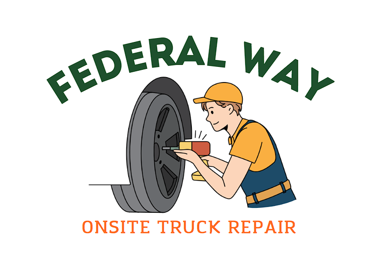 this image shows federal way onsite truck repair logo